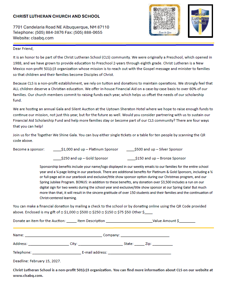Sponsorship letter