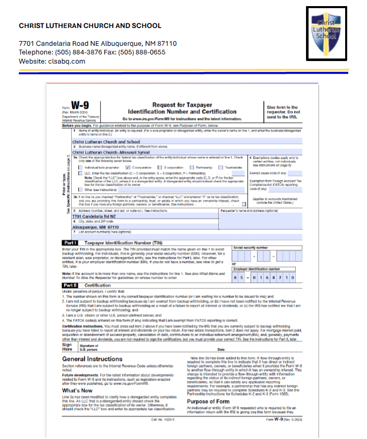Tax Form